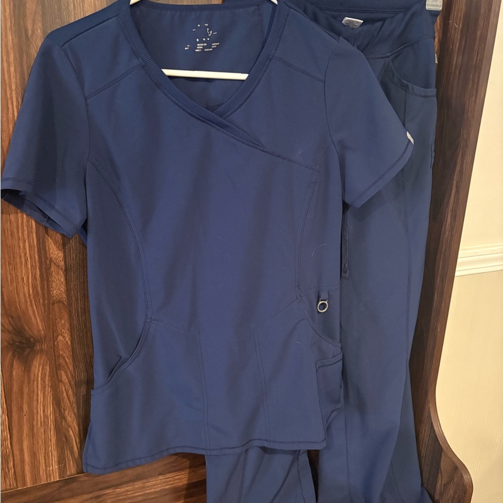 Navy Blue Scrub Set petite small